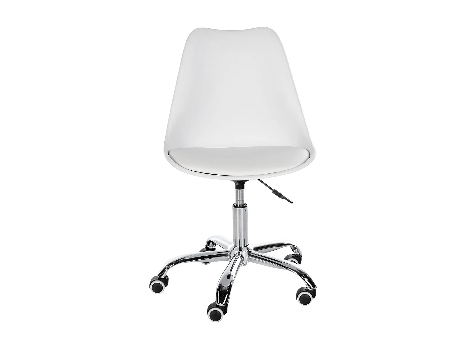 Tabouret de bureau - Plastique - Blanc - Laflin