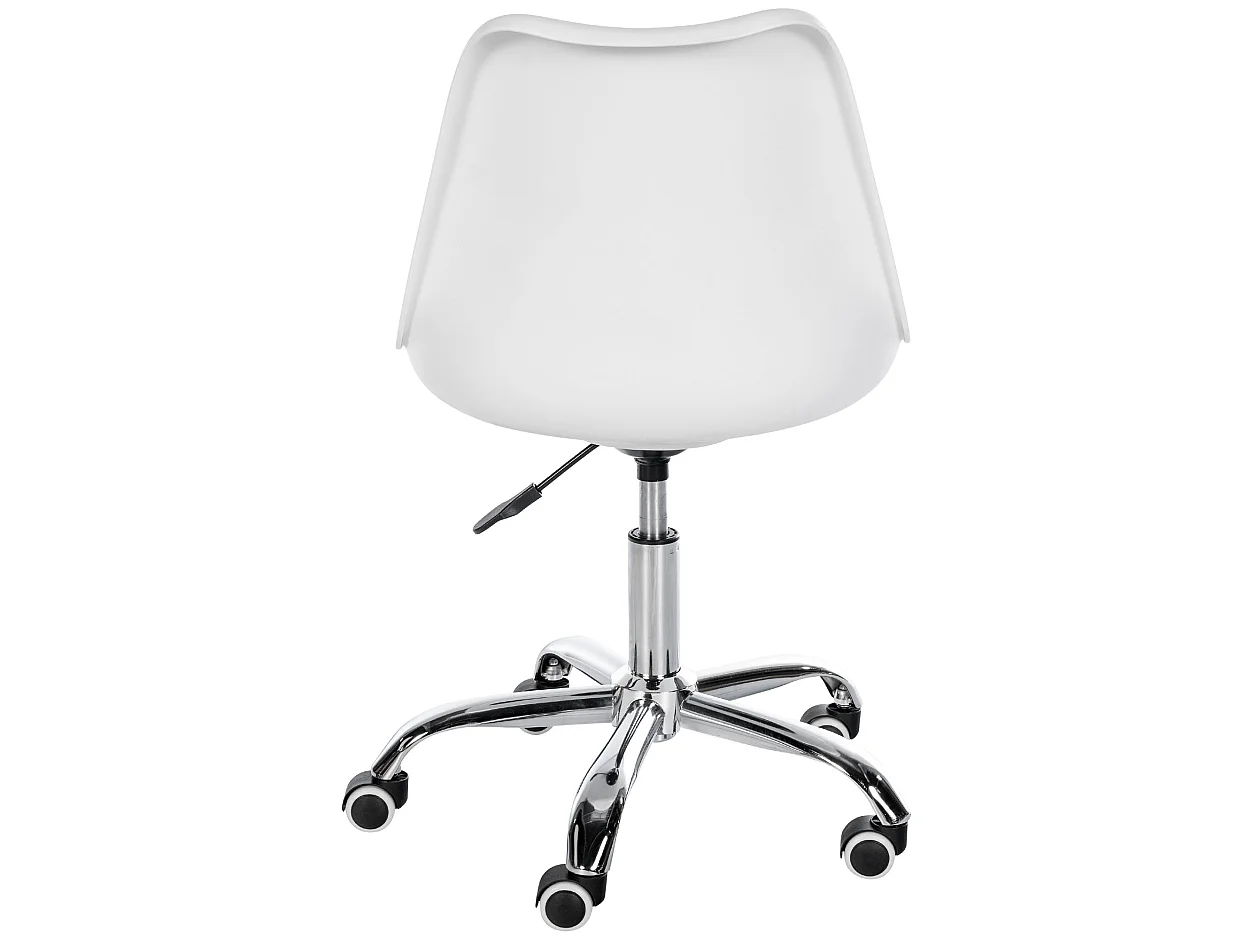 Tabouret de bureau - Plastique - Blanc - Laflin