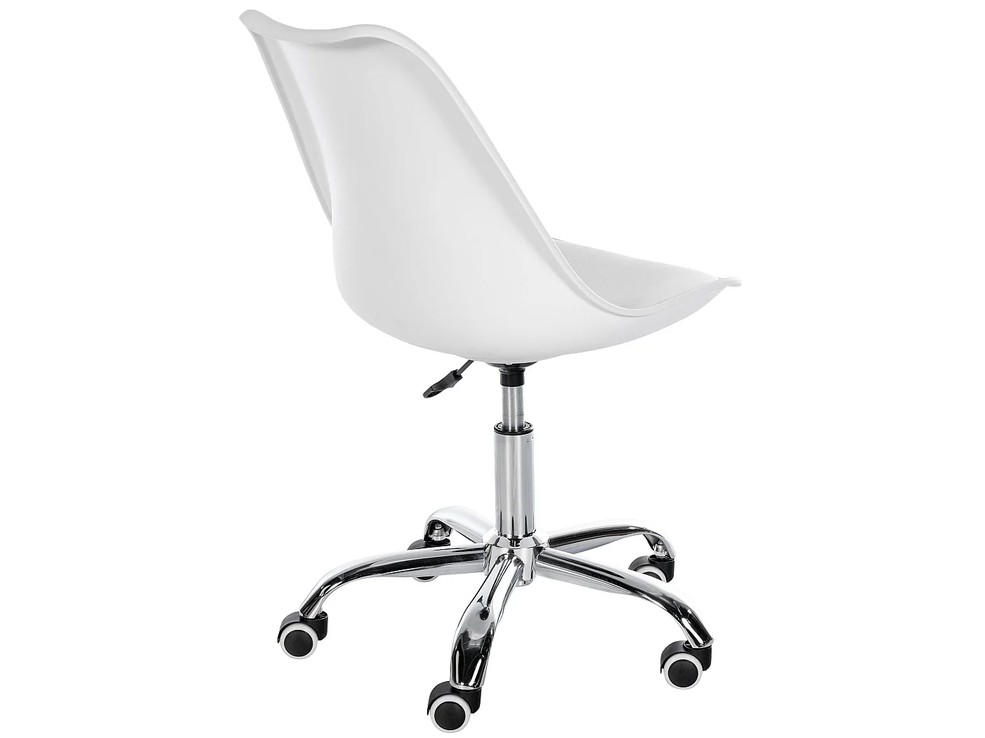 Tabouret de bureau - Plastique - Blanc - Laflin