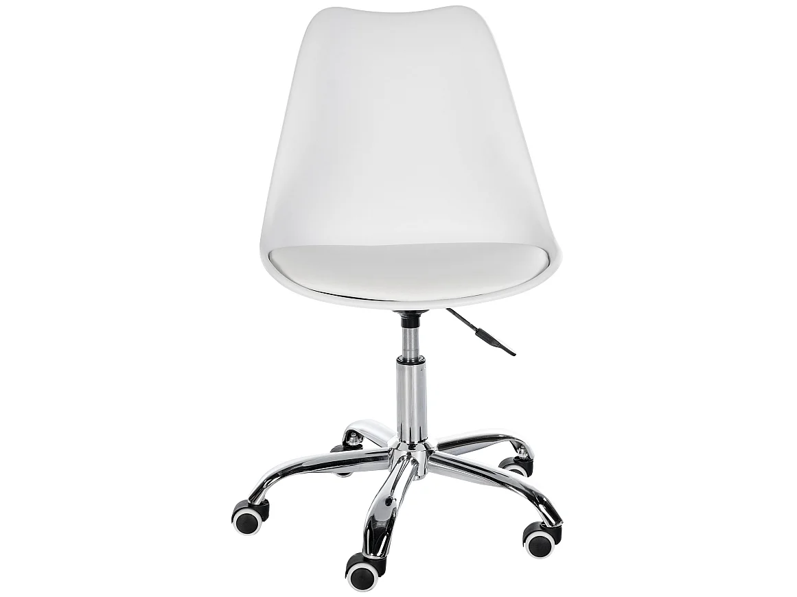 Tabouret de bureau - Plastique - Blanc - Laflin
