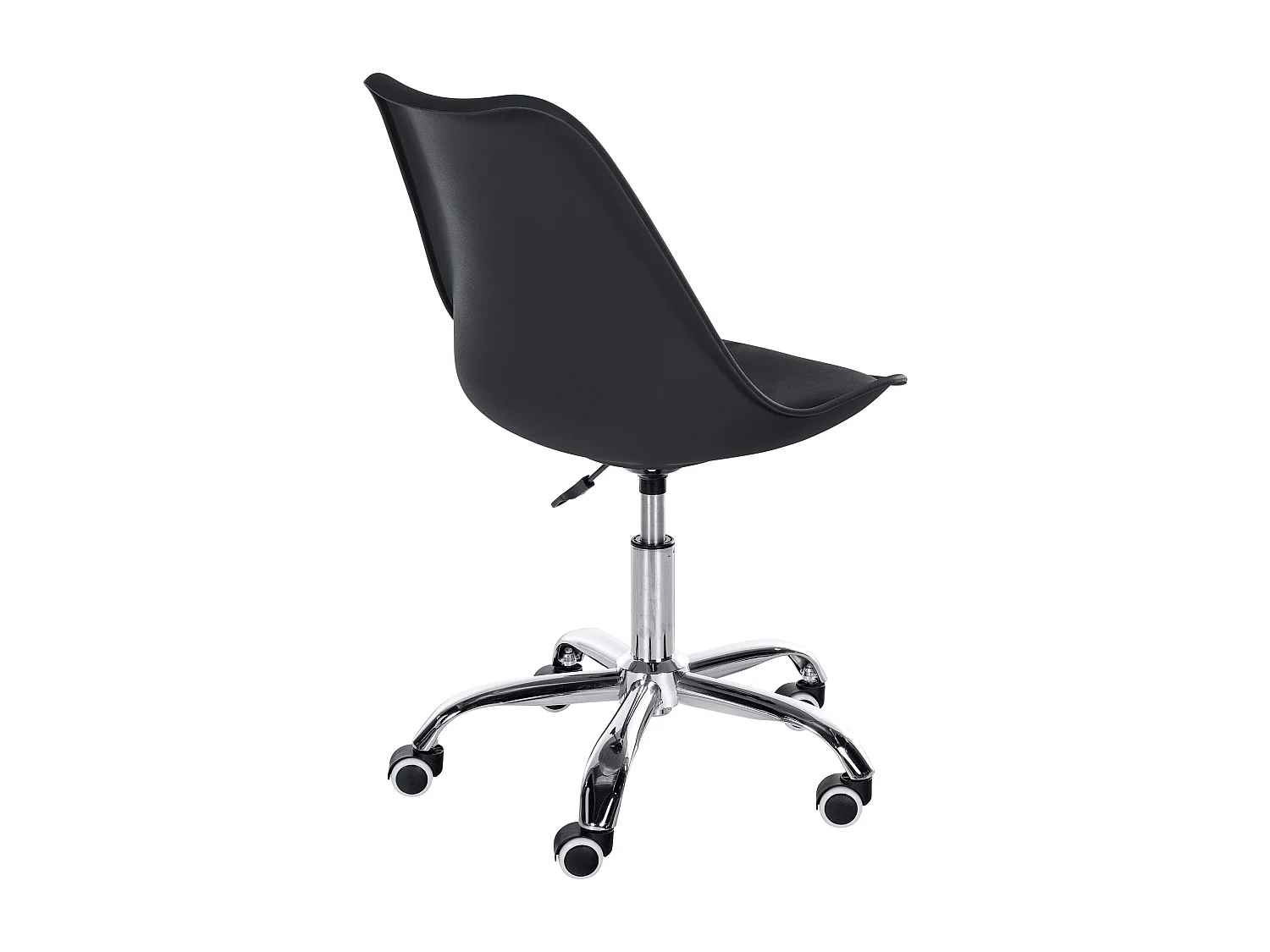 Tabouret de bureau - Plastique - Noir - Laflin