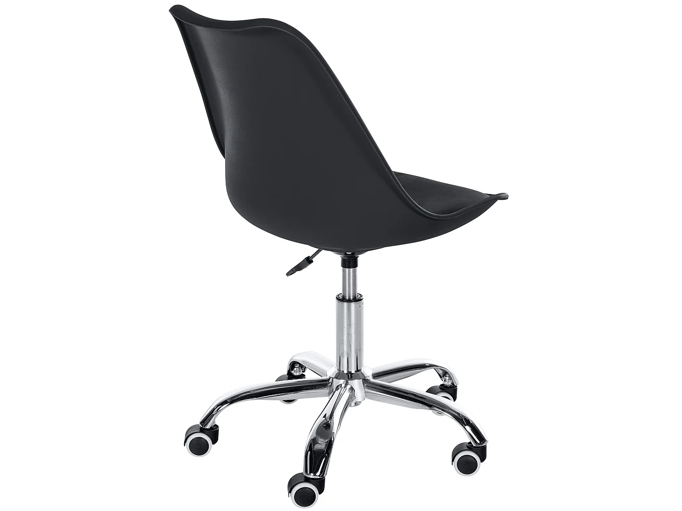Tabouret de bureau - Plastique - Noir - Laflin