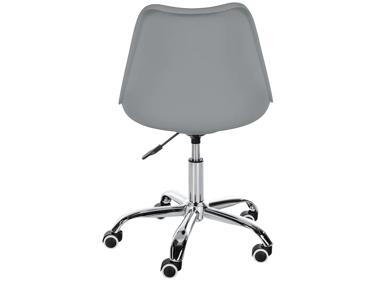 Tabouret de bureau - Plastique - Gris - Laflin