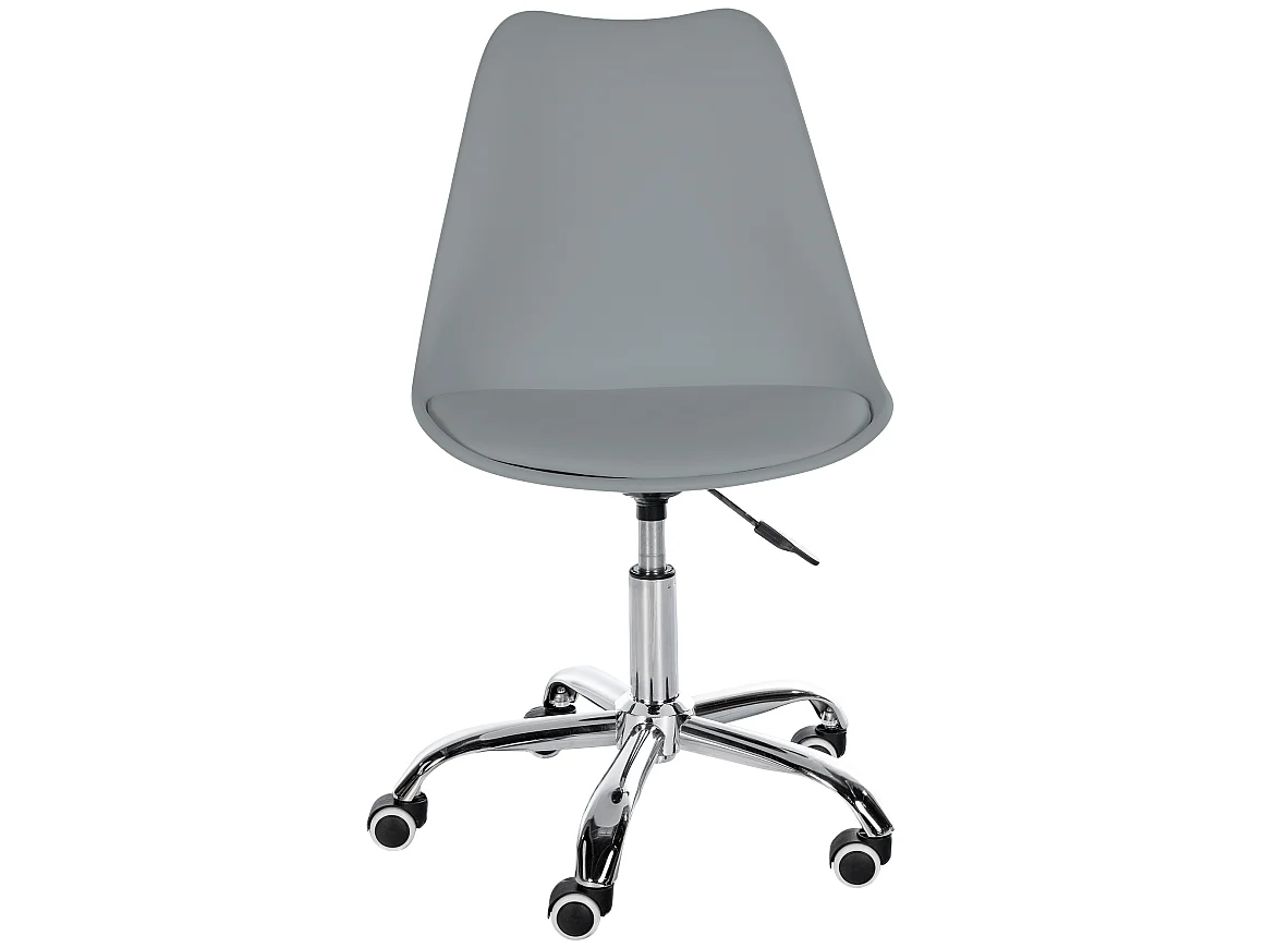 Tabouret de bureau - Plastique - Gris - Laflin