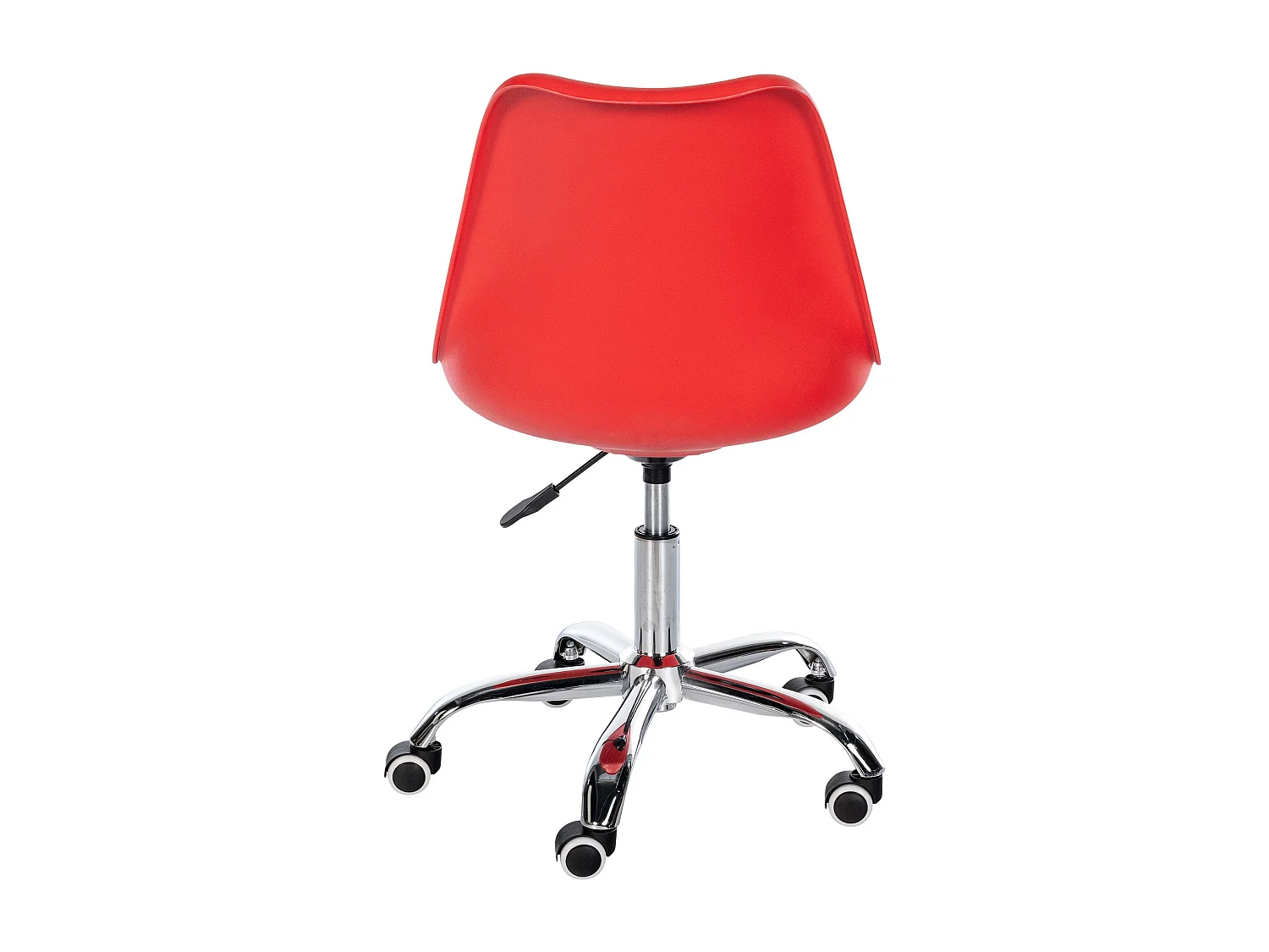 Tabouret de bureau - Plastique - Rouge - Laflin