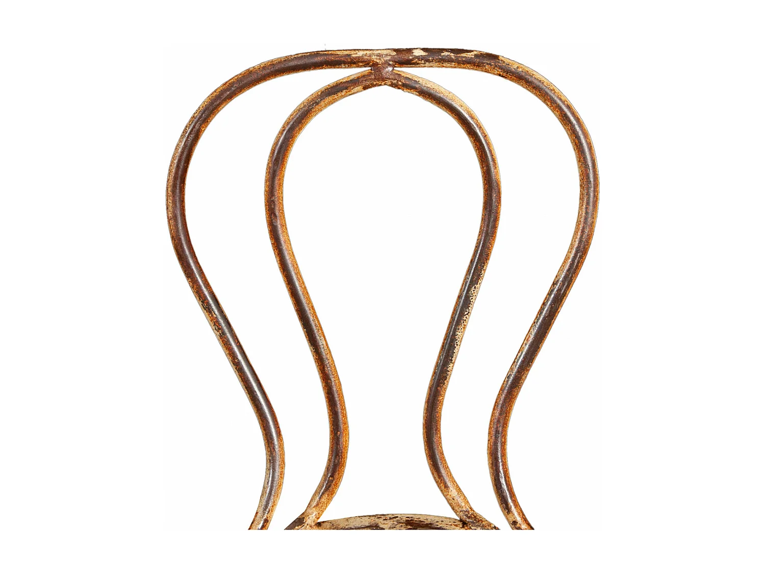 BISCOTTINI Chaise - Fer Forgé avec Finition Antique - Chaise de Jardin - Extérieur - Exposition - Décorative - Terrasse - Balcon - 50x45x91 cm