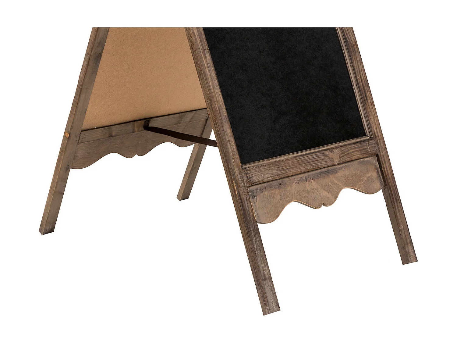 BISCOTTINI Tableau Noir - Finition Bois Antique - Tableau Noir - Décoratif - Présentation - Salon - Salle à Manger - Cuisine - Restaurant - Épicerie - 50x6x95cm