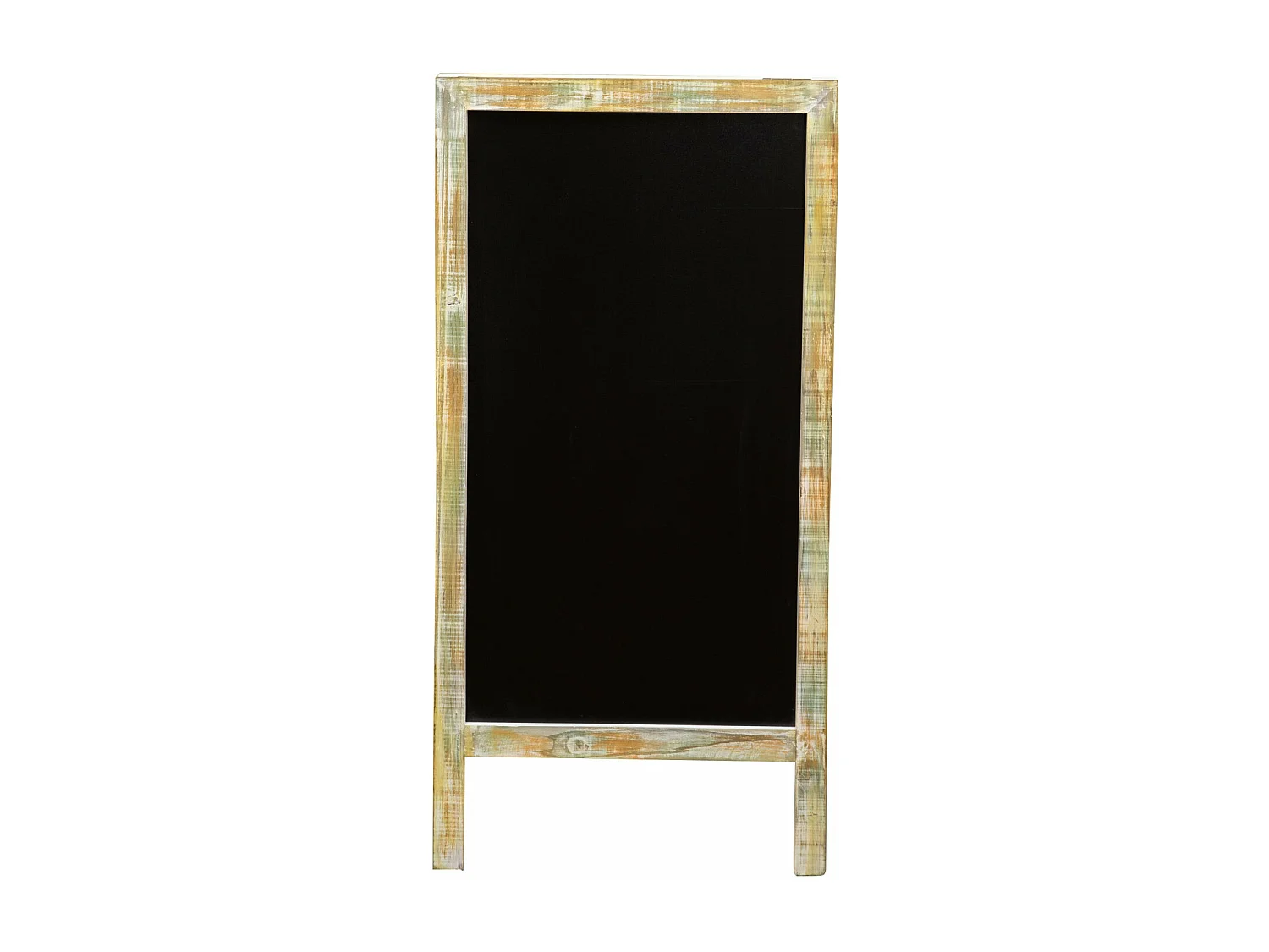 BISCOTTINI Tableau Noir - Finition Bois Antique - Tableau Noir - Décoratif - Présentation - Salon - Salle à Manger - Cuisine - Restaurant - Épicerie - 50x4.5x100cm