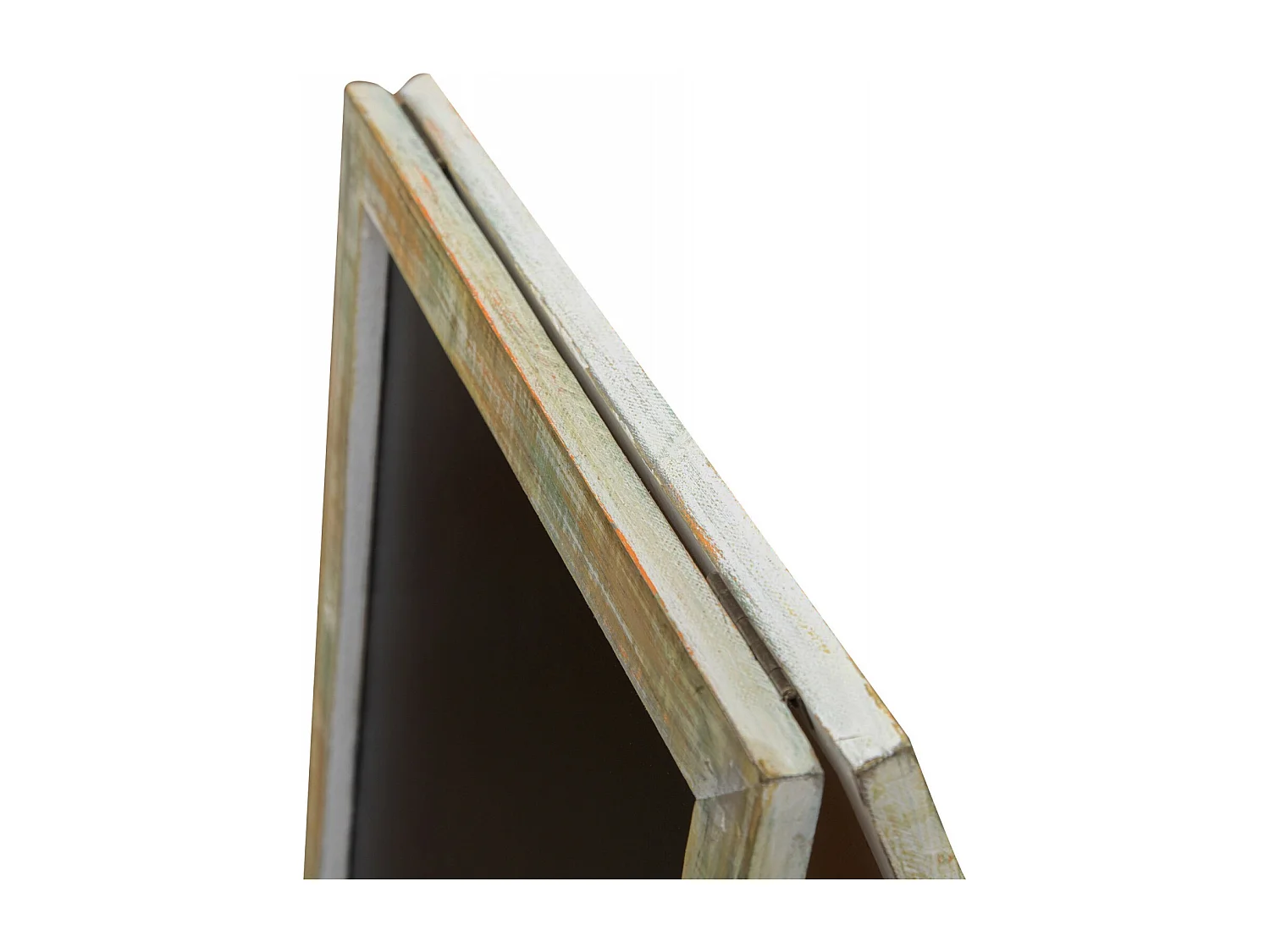 BISCOTTINI Tableau Noir - Finition Bois Antique - Tableau Noir - Décoratif - Présentation - Salon - Salle à Manger - Cuisine - Restaurant - Épicerie - 50x4.5x100cm