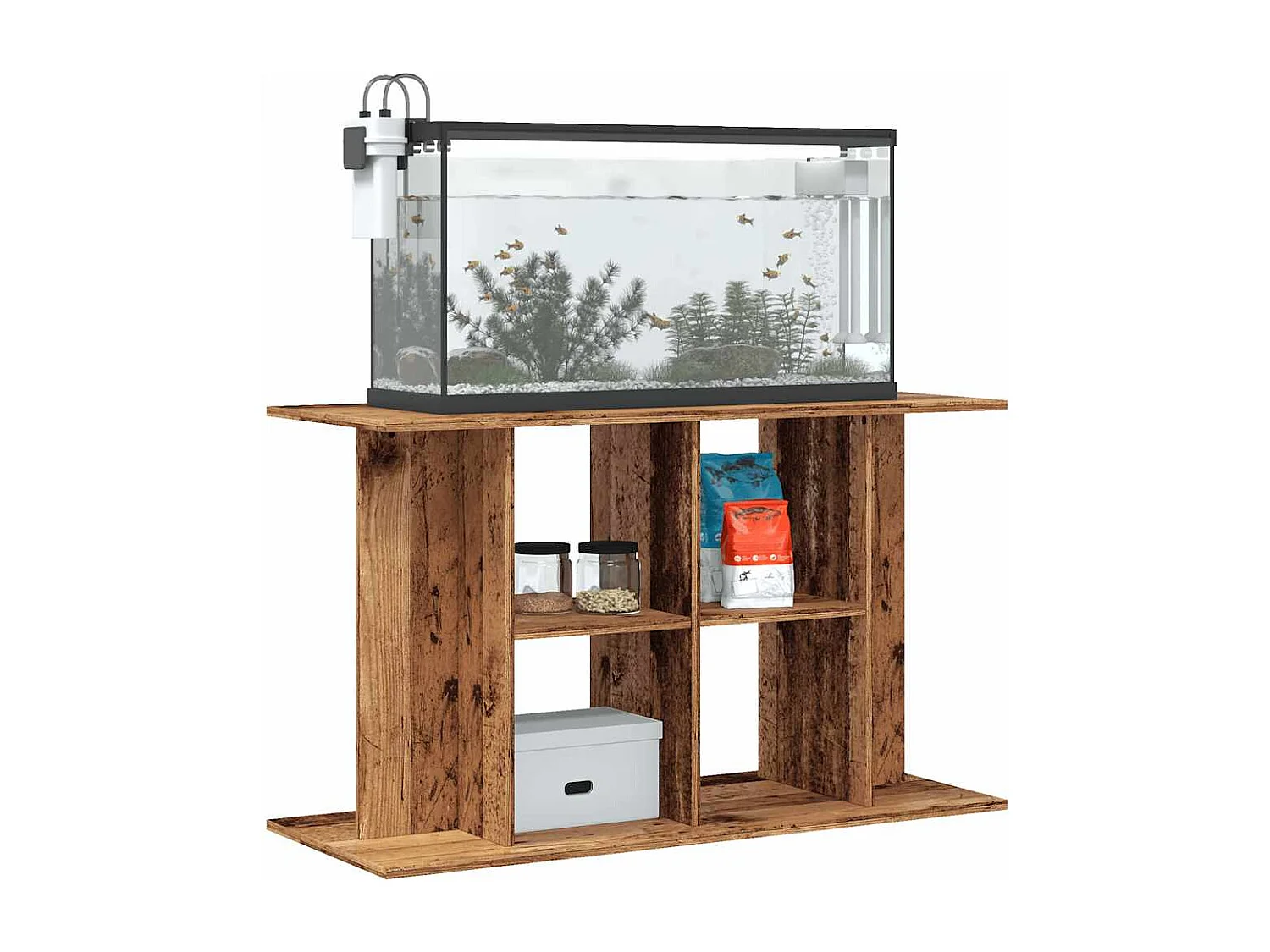 Supporto per acquario in legno vecchio 100x40x60 cm in legno ingegnerizzato