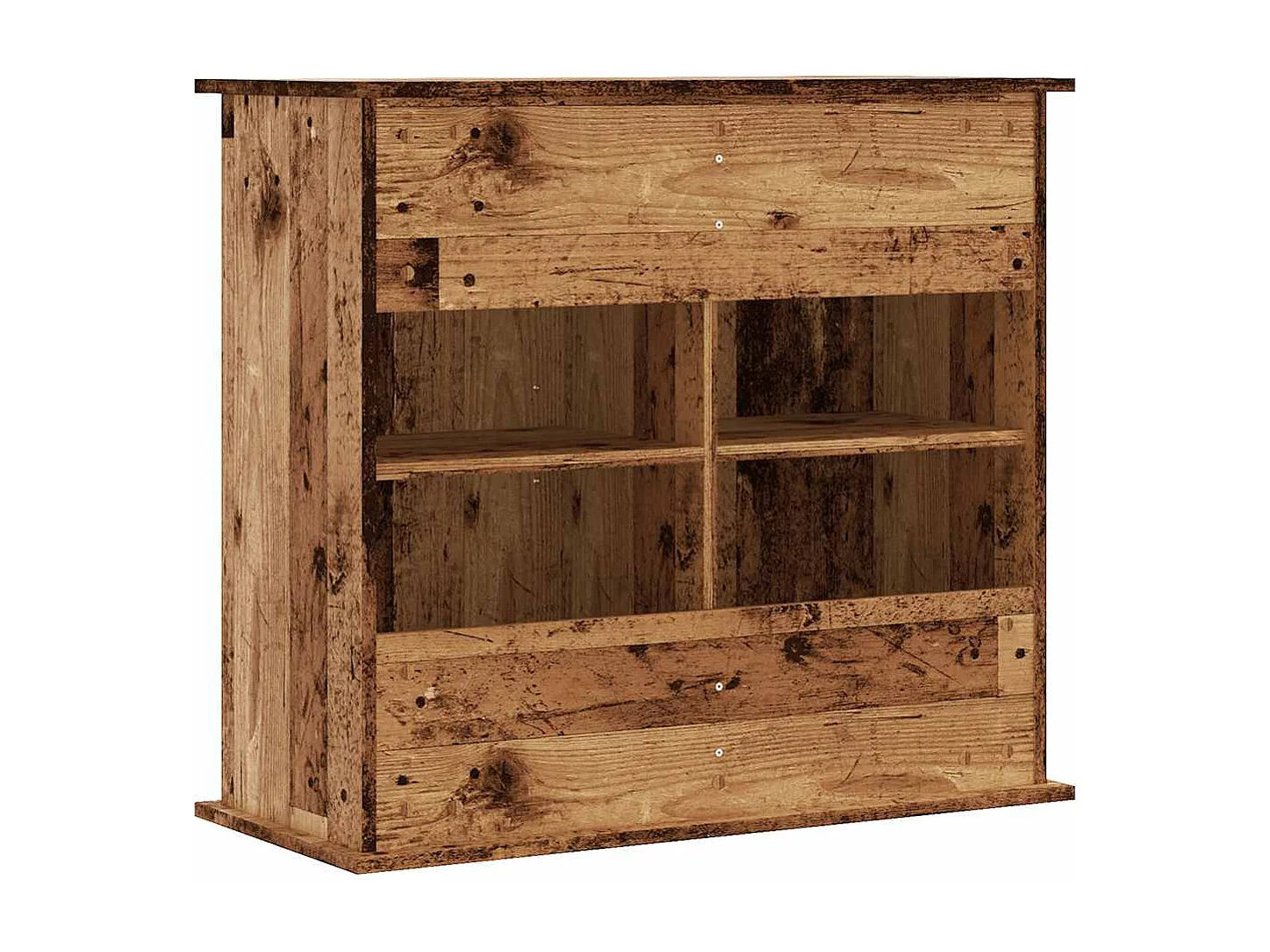 Support pour aquarium vieux bois 81x36x73 cm bois d'ingénierie