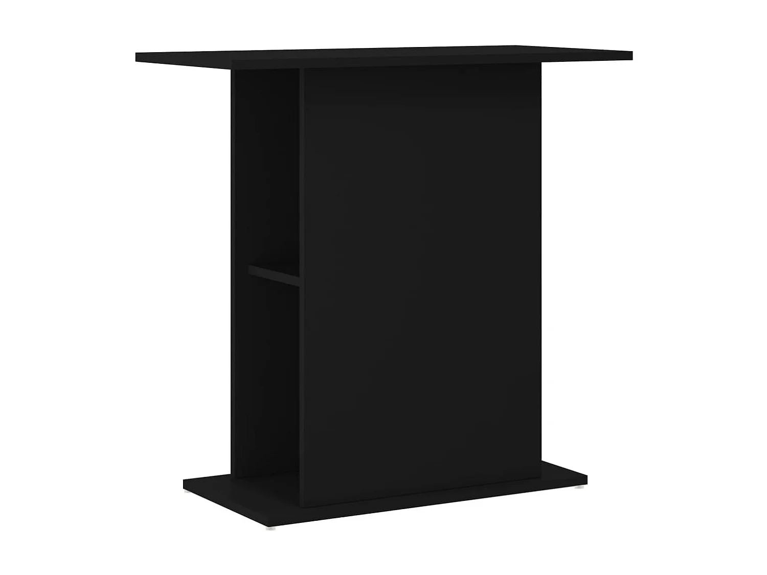 Support pour aquarium noir 75x36x72,5 cm bois d'ingénierie