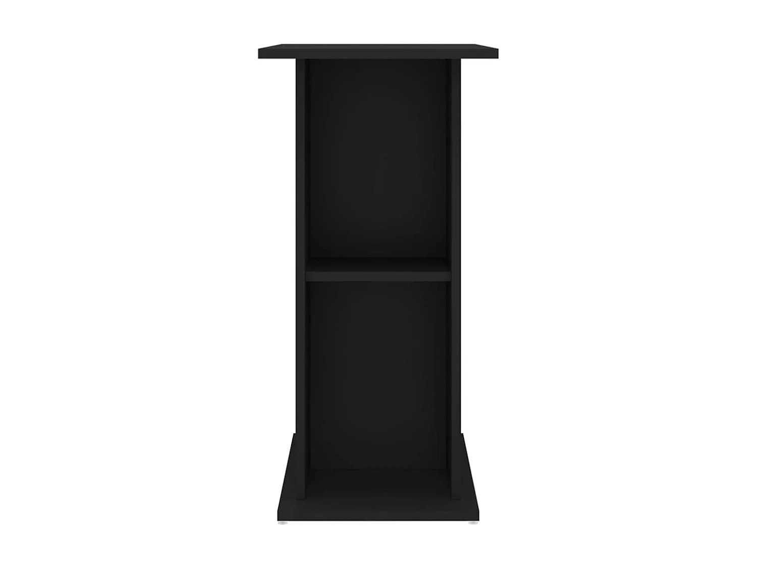 Support pour aquarium noir 75x36x72,5 cm bois d'ingénierie