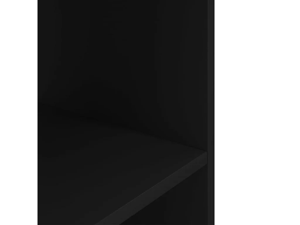 Support pour aquarium noir 75x36x72,5 cm bois d'ingénierie