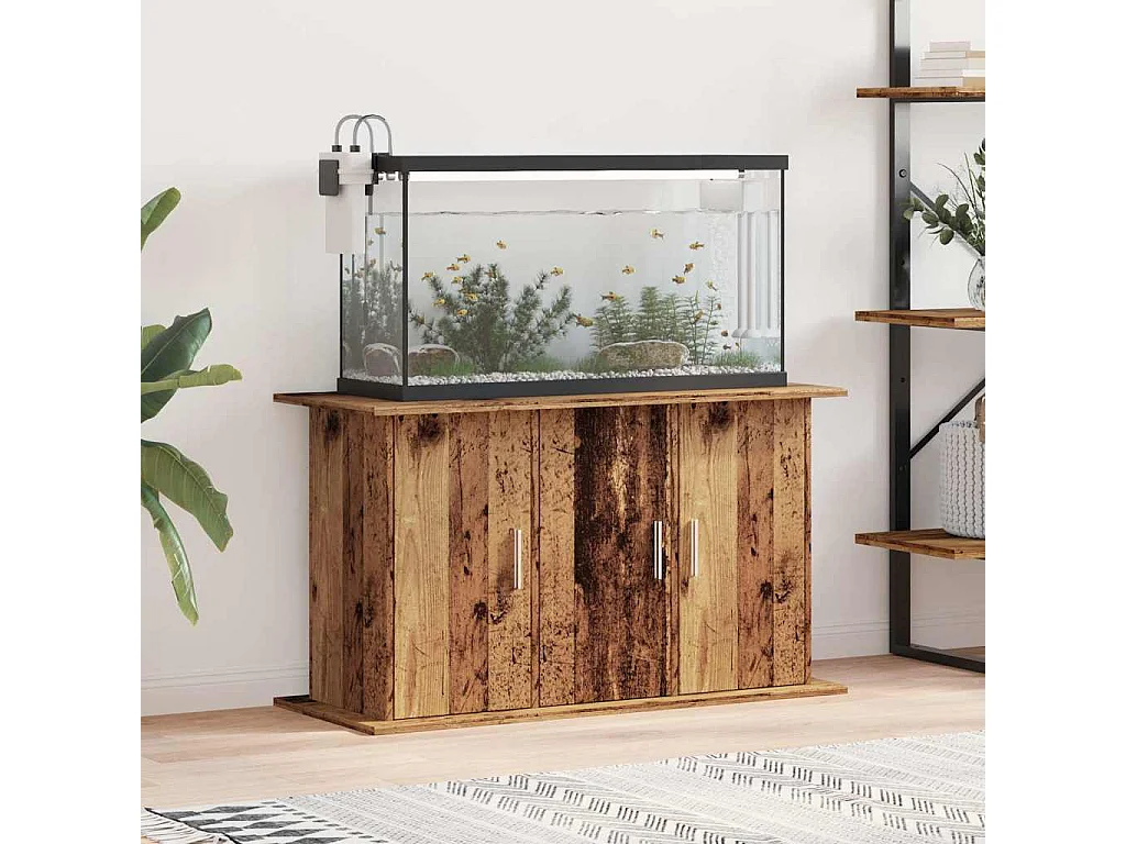 Support pour aquarium vieux bois 101x41x58 cm bois d'ingénierie