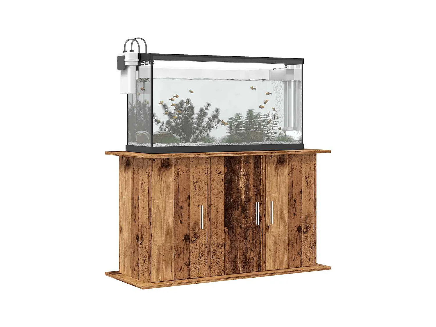Support pour aquarium vieux bois 101x41x58 cm bois d'ingénierie