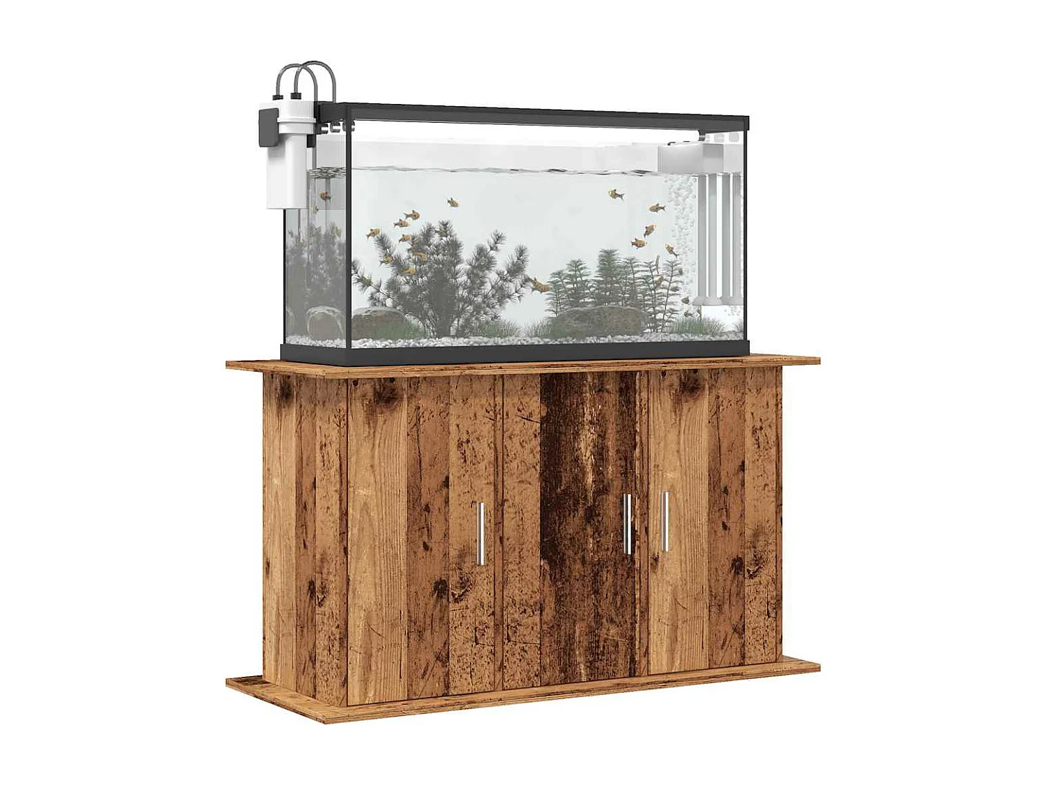 Support pour aquarium vieux bois 101x41x58 cm bois d'ingénierie