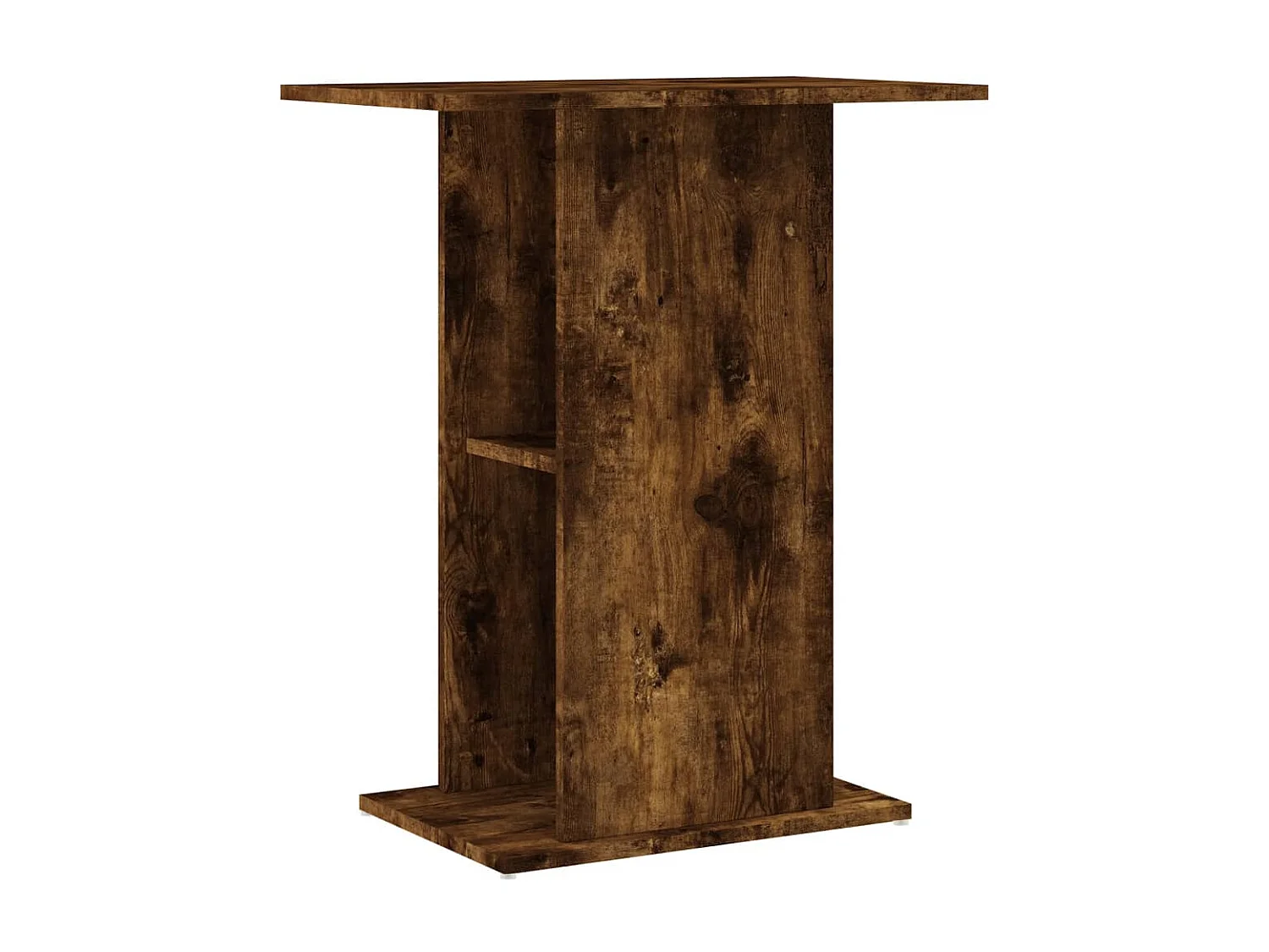 Support d'aquarium chêne fumé 60,5x36x72,5 cm bois d'ingénierie