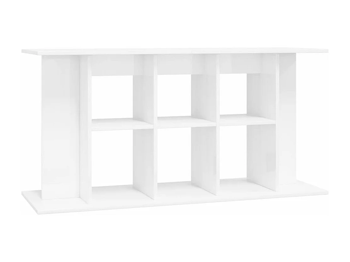 Supporto per acquario bianco lucido 120x40x60cm in legno ingegnerizzato