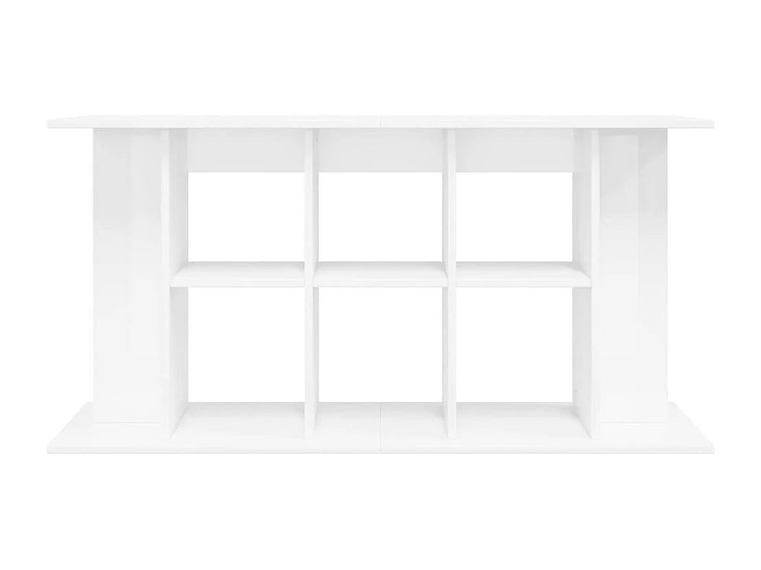 Supporto per acquario bianco lucido 120x40x60cm in legno ingegnerizzato