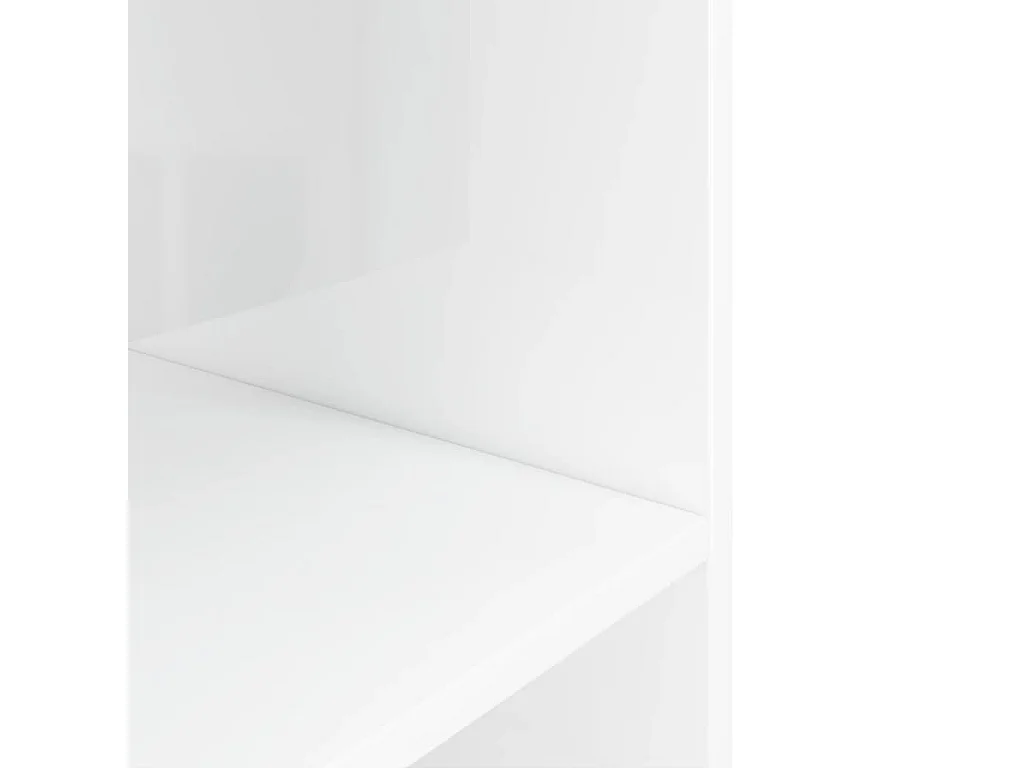 Supporto per acquario bianco lucido 120x40x60cm in legno ingegnerizzato