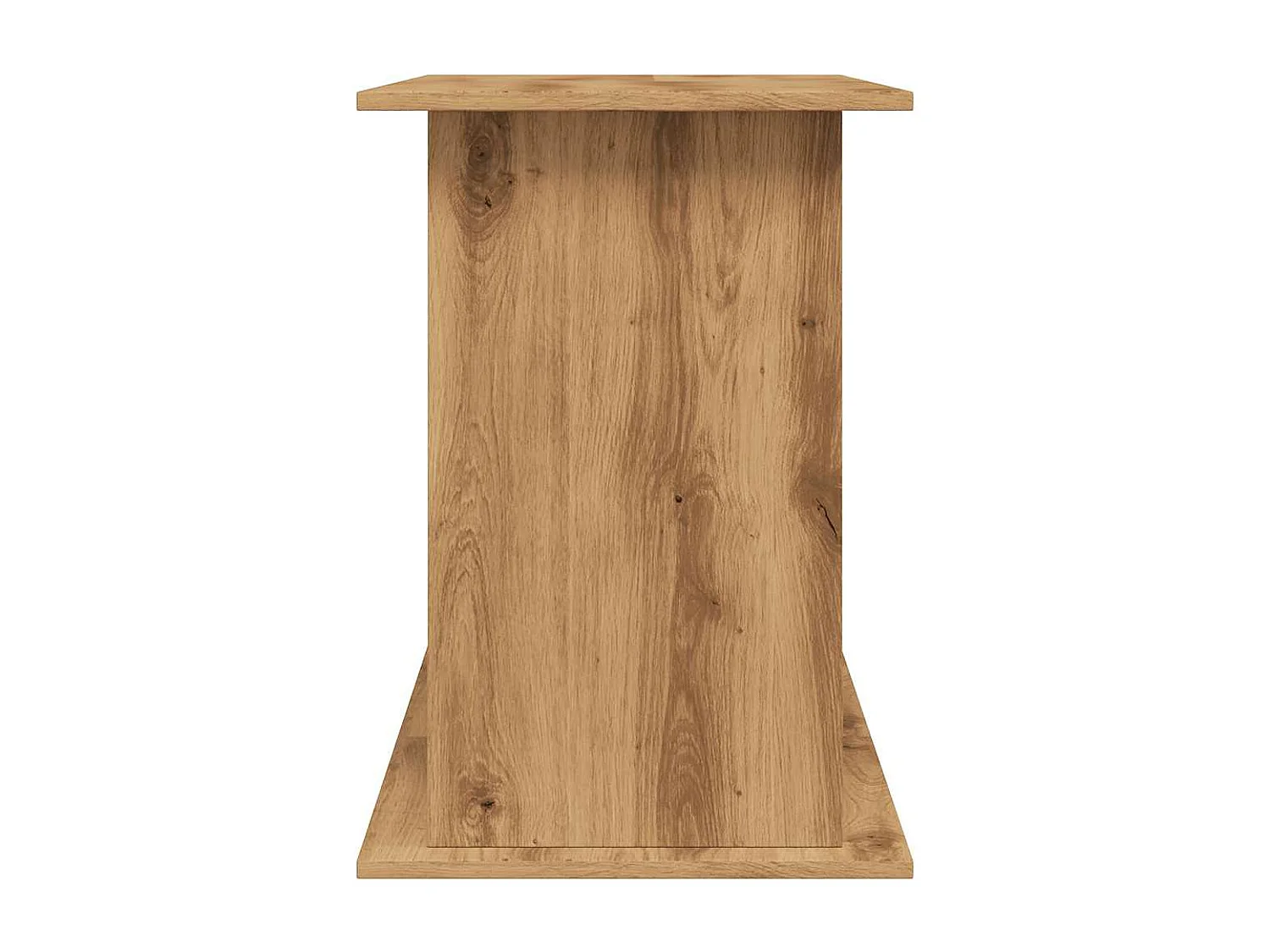 Support d'aquarium chêne artisanal 121x41x58 cm bois ingénierie