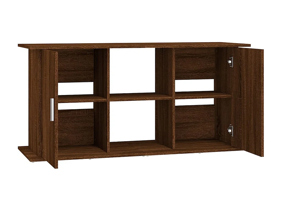 Supporto per acquario rovere marrone 121x41x58 cm legno ingegnerizzato