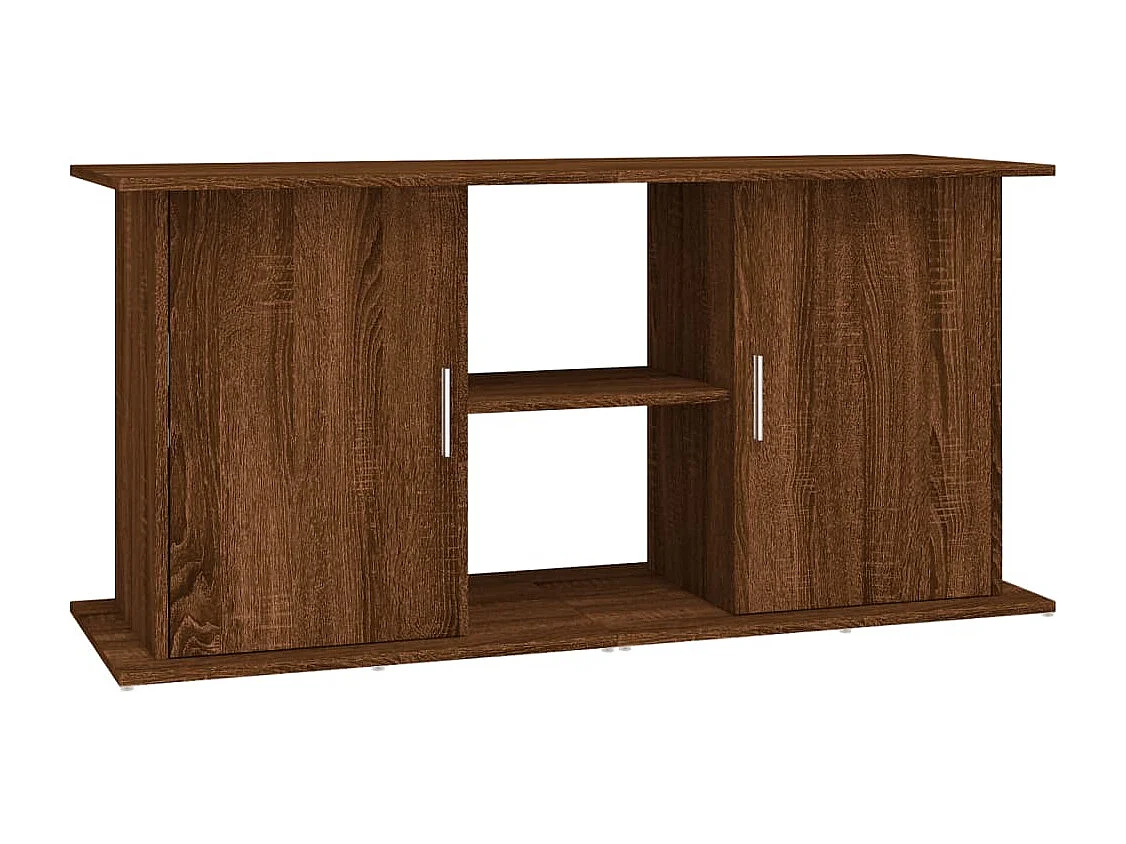 Support d'aquarium chêne marron 121x41x58 cm bois d'ingénierie
