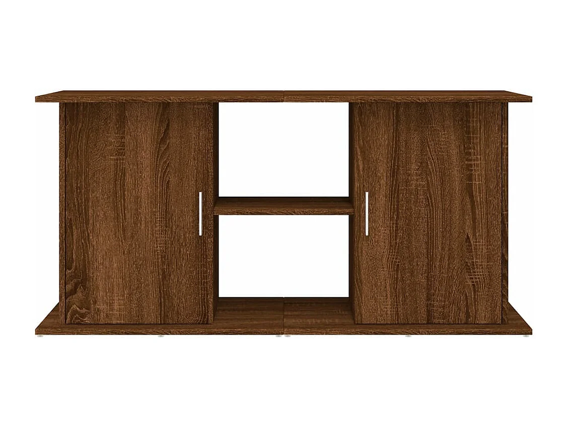 Support d'aquarium chêne marron 121x41x58 cm bois d'ingénierie