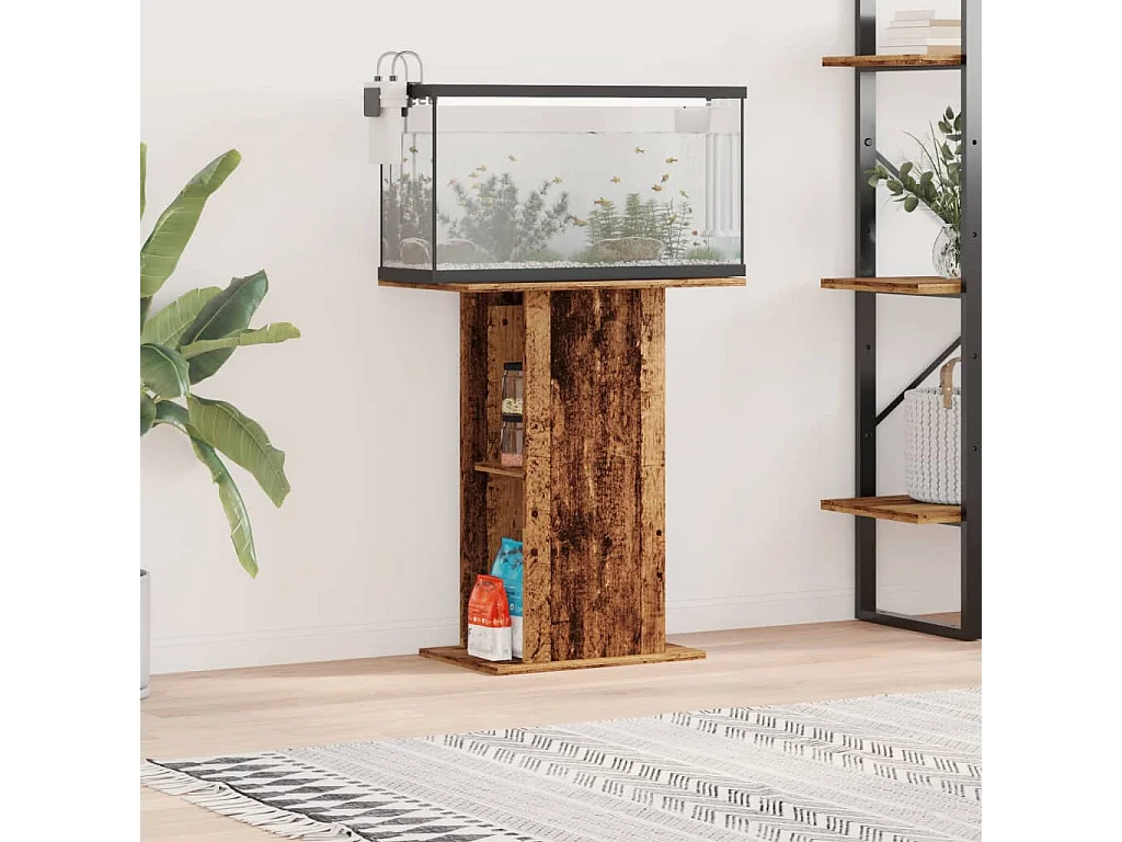 Supporto per acquario in legno vecchio 36x60,5x72,5 cm in legno ingegnerizzato