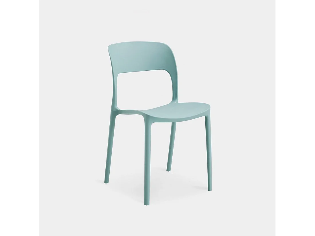 Chaise d'extérieur en plastique menthe 46x83 cm-Klint
