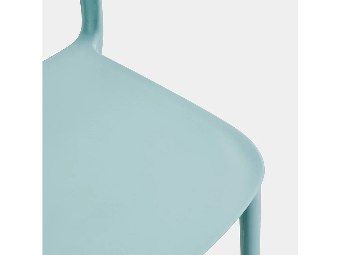 Chaise d'extérieur en plastique menthe 46x83 cm-Klint