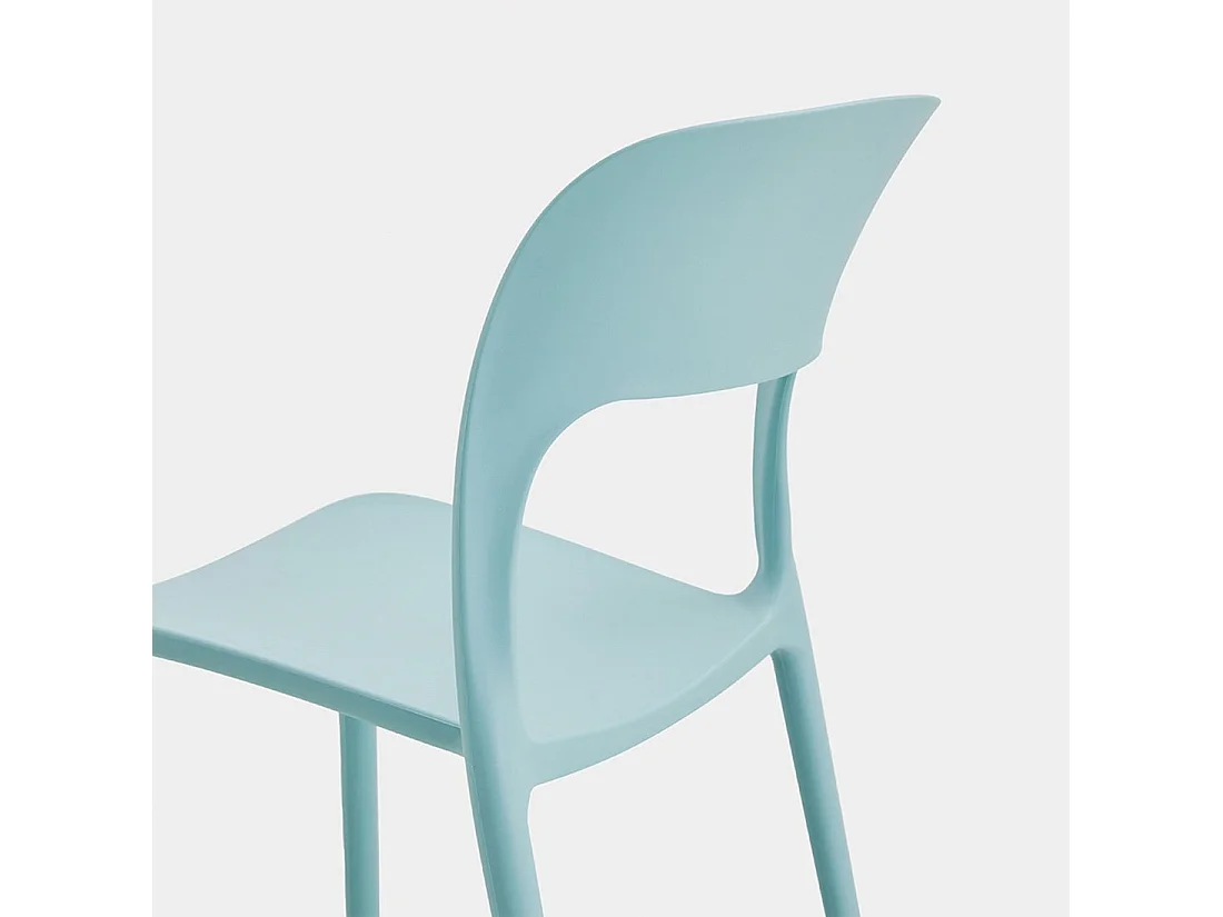 Chaise d'extérieur en plastique menthe 46x83 cm-Klint