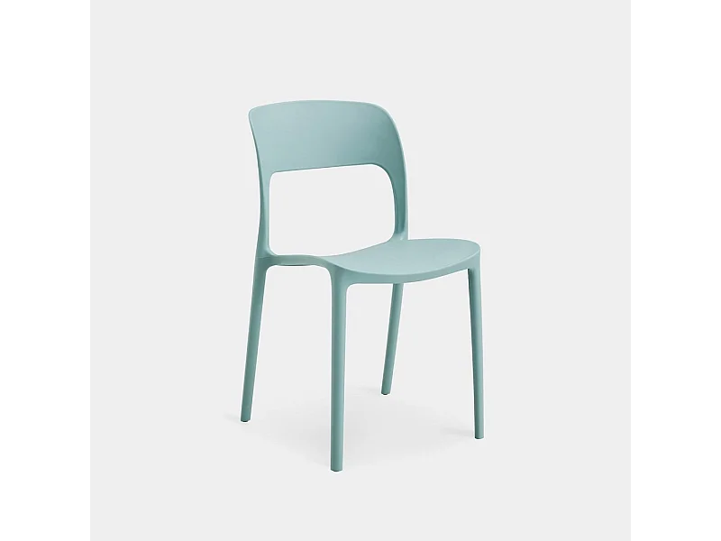 Chaise d'extérieur en plastique menthe 46x83 cm-Klint