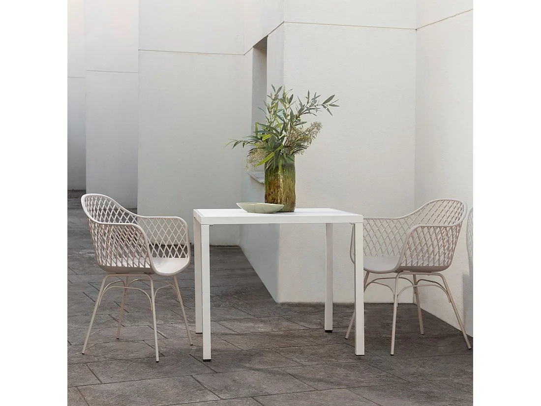 Silla de exterior de Plástico Beige 72 x 59- Stal