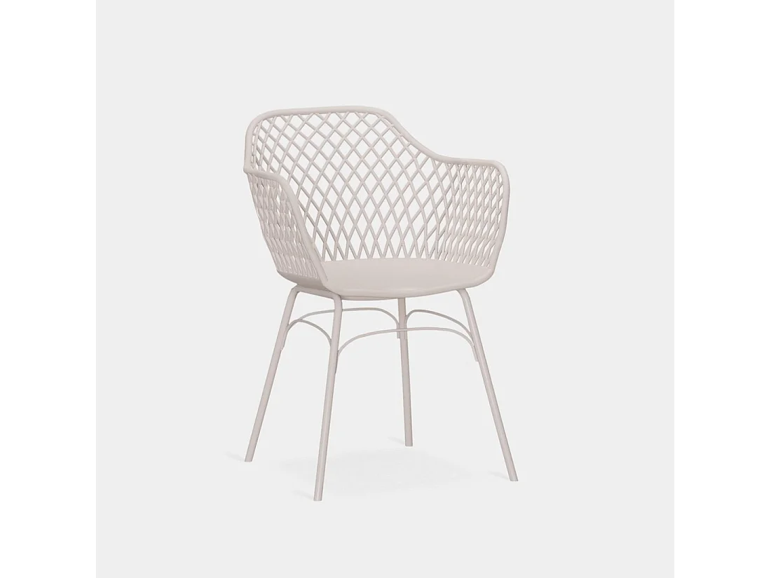 Silla de jardín de Plástico Beige 72 x 59- Stal