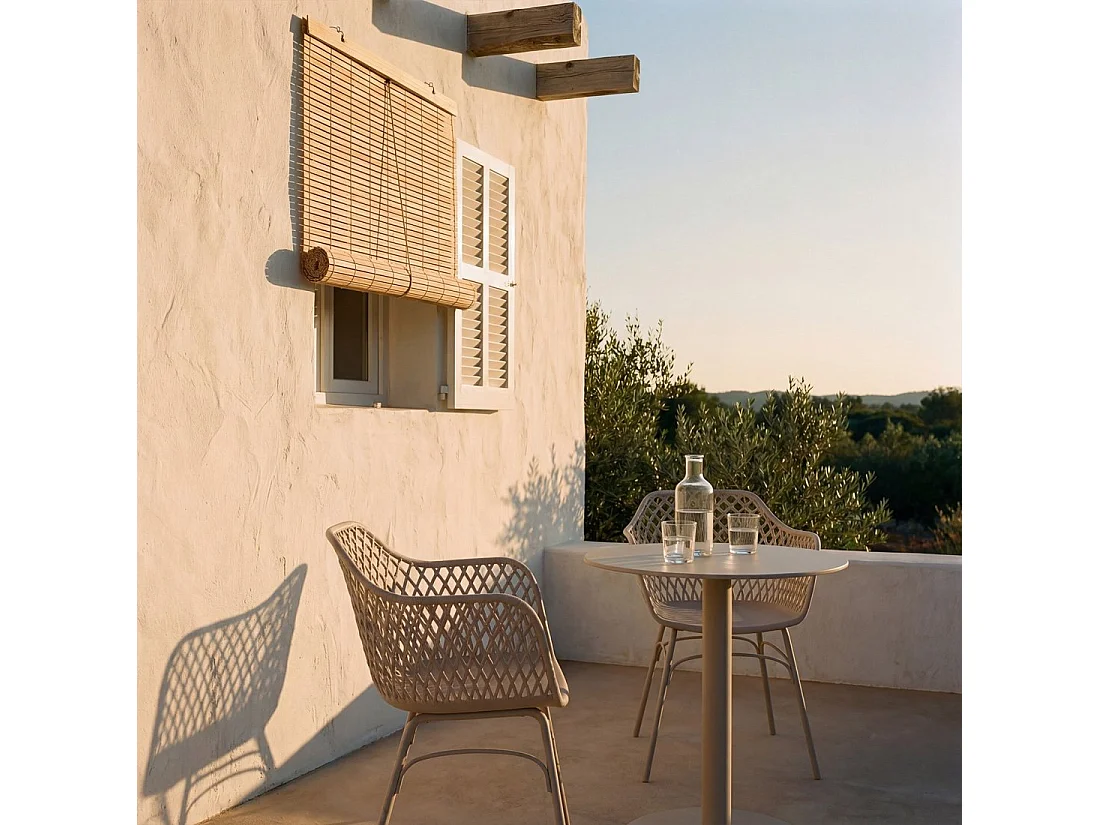 Silla de jardín de Plástico Beige 72 x 59- Stal
