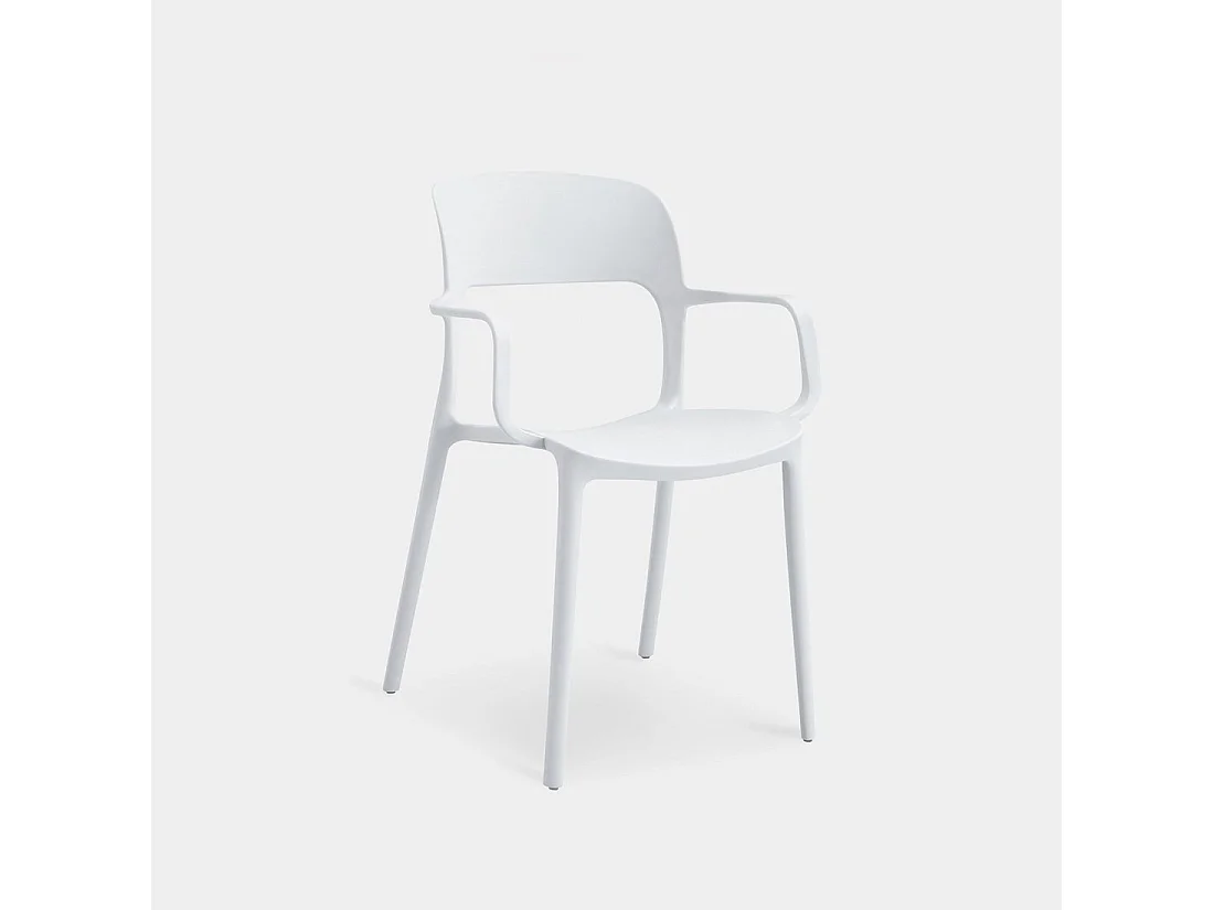 Silla de exterior de Plástico Blanco 83 x 53- Klint