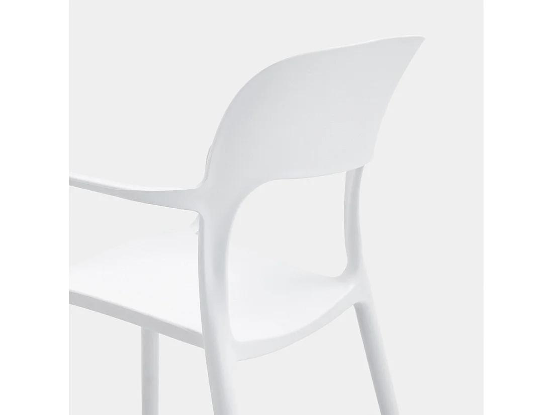 Silla de exterior de Plástico Blanco 83 x 53- Klint