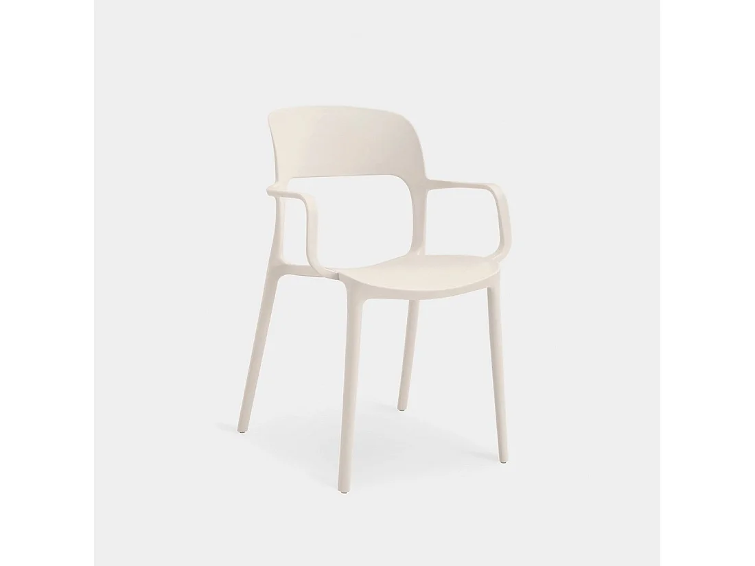 Silla de exterior de Plástico Beige 83 x 53- Klint