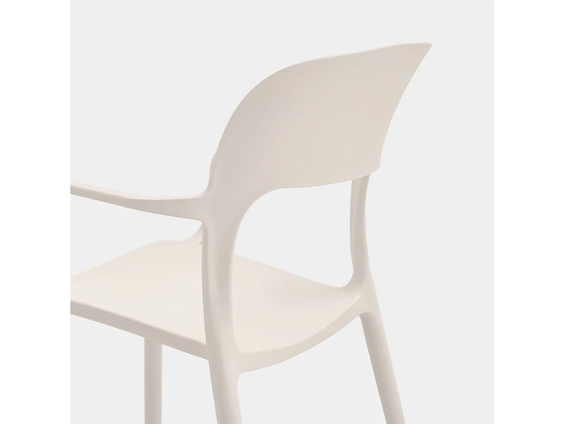 Silla de exterior de Plástico Beige 83 x 53- Klint