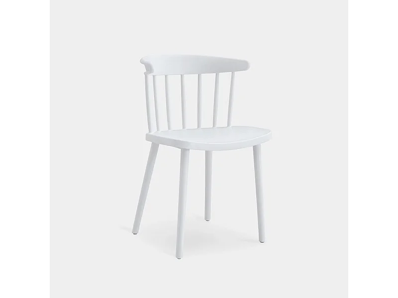 Silla de exterior de Plástico Blanco 75 x 48- Mirka