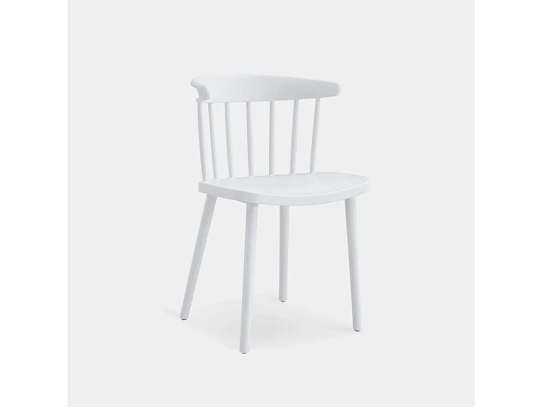 Silla de exterior de Plástico Blanco 75 x 48- Mirka