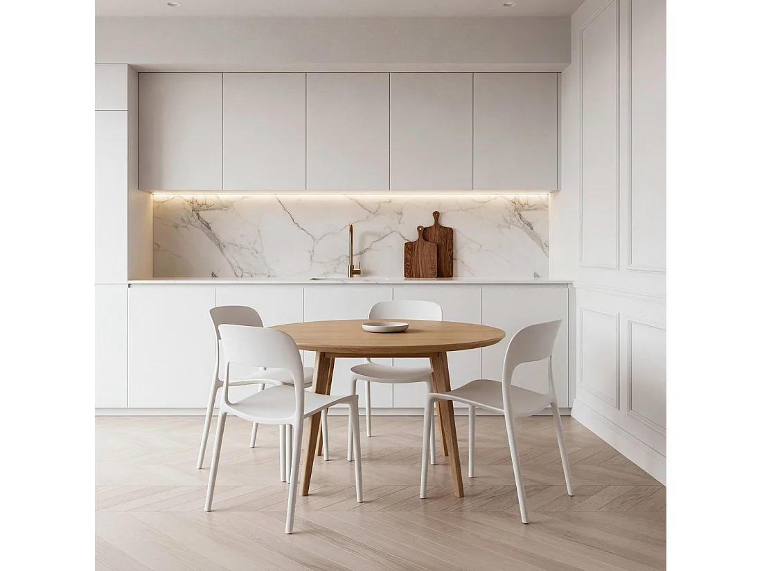 Silla de jardín de Plástico Blanco 83 x 46- Klint