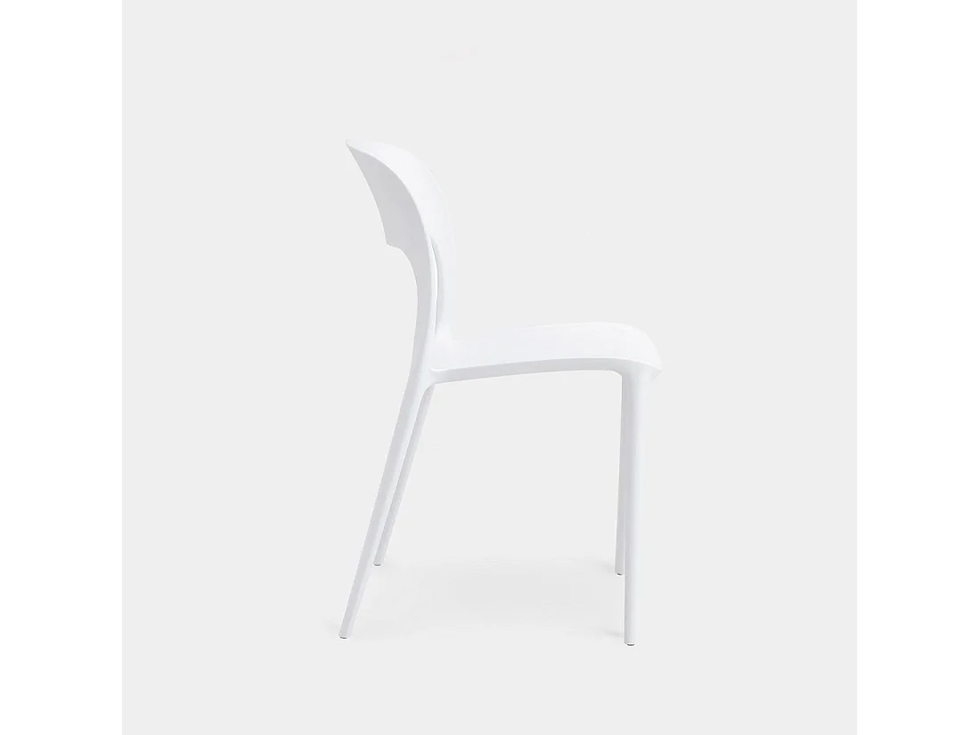Silla de jardín de Plástico Blanco 83 x 46- Klint