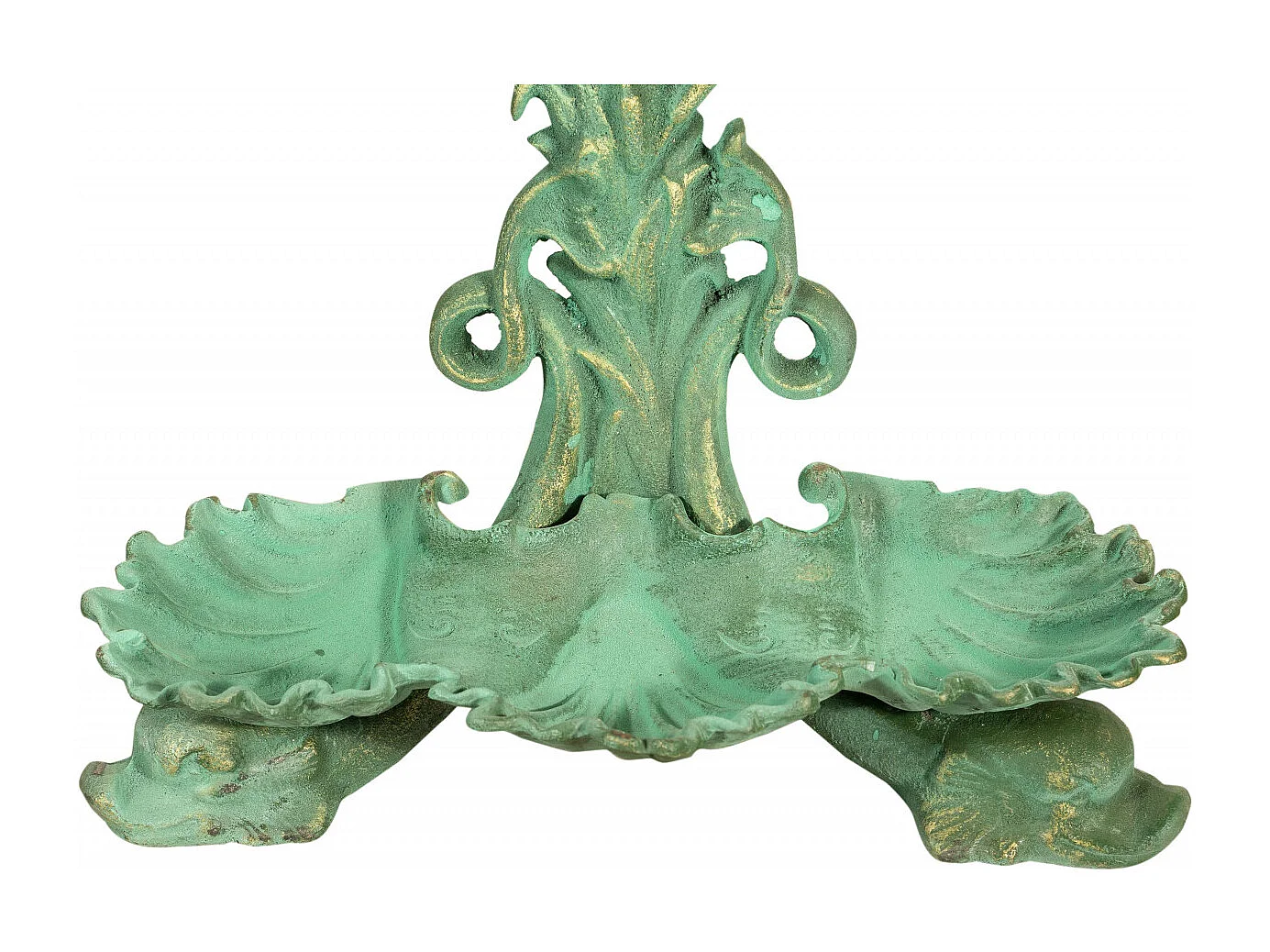 BISCOTTINI Porte-Parapluie - Fonte Finition Vert Antique - Extérieur - Couloir - Entrée - Jardin - Terrasse - Balcon - 53x21x77 cm