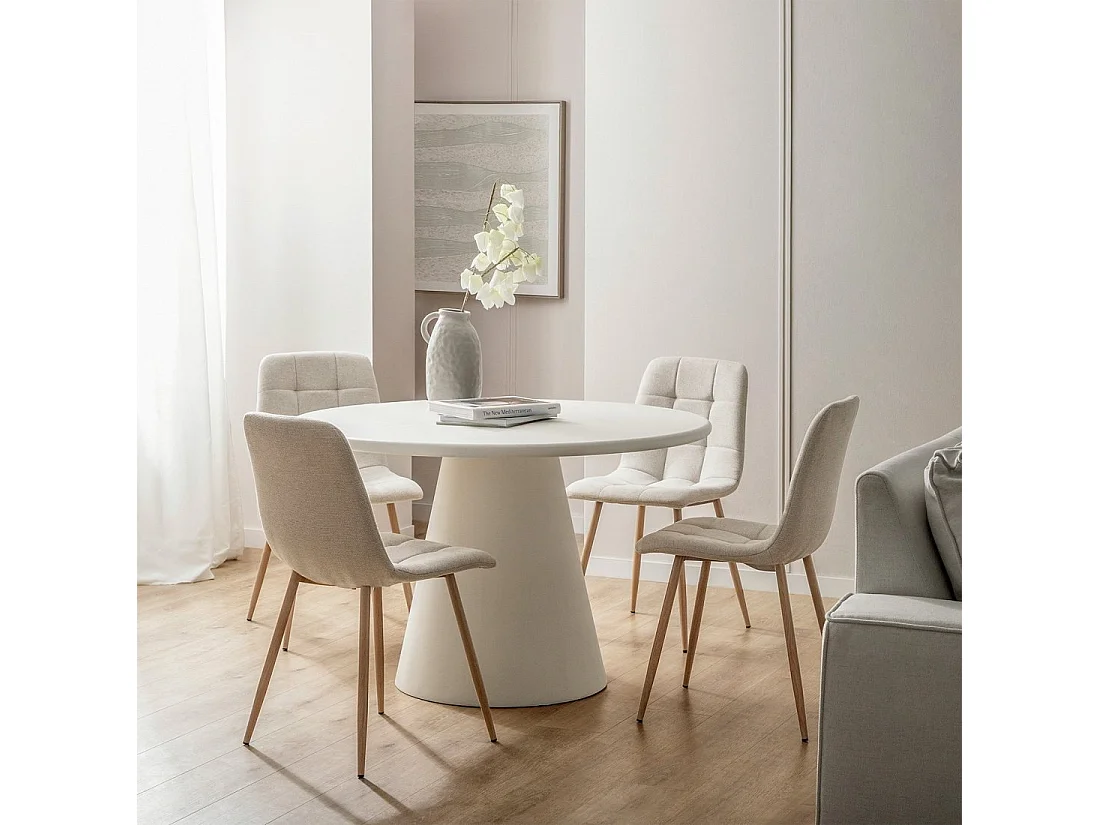 Mesa fija de Cemento Blanco 75 x 120- Verka