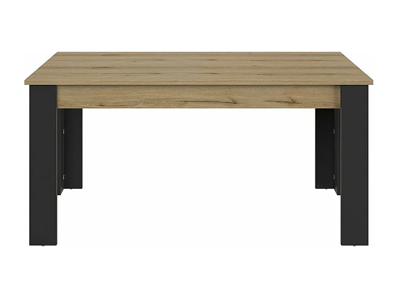 Rechthoekige tafel 4 poten 1 verlengstuk L200 cm - TRUST