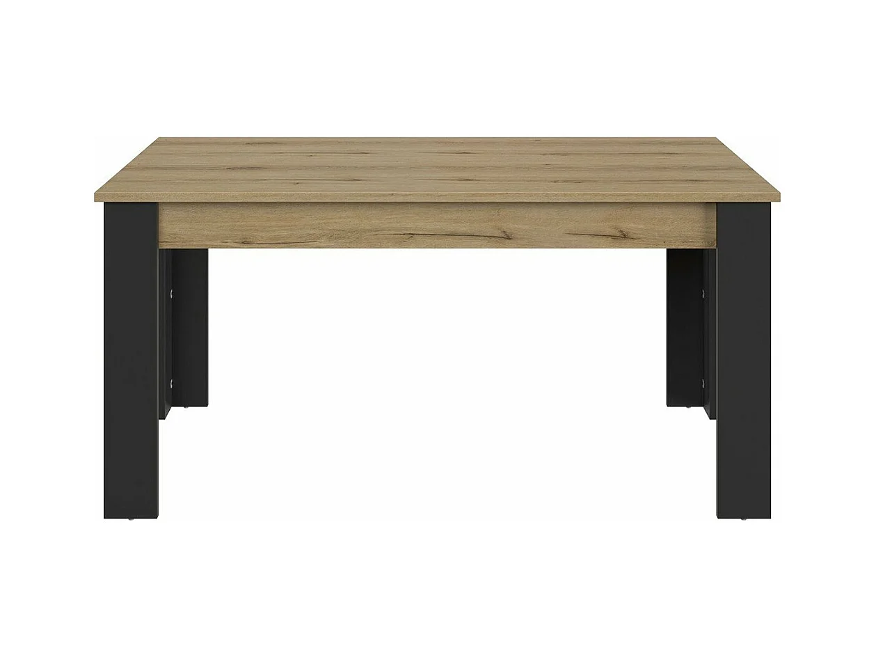 Table rectangulaire 4 pieds 1 allonge L200 cm - TRUST