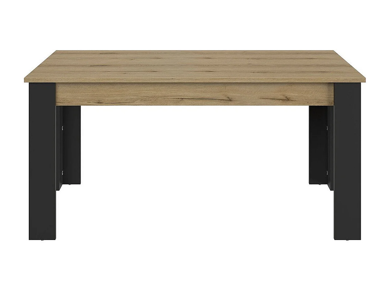 Table rectangulaire 4 pieds 1 allonge L200 cm - TRUST